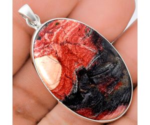 Snake Skin Jasper Pendant EXP01430 P-1001, 26x39 mm