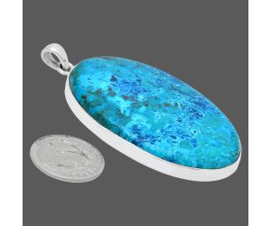 Shattuckite Pendant EXP01431 P-1001, 31x48 mm