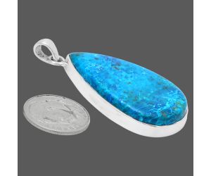 Shattuckite Pendant EXP01436 P-1001, 21x36 mm