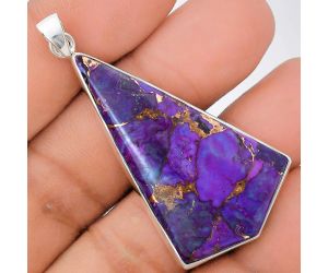 Copper Purple Turquoise Pendant EXP01438 P-1001, 26x46 mm