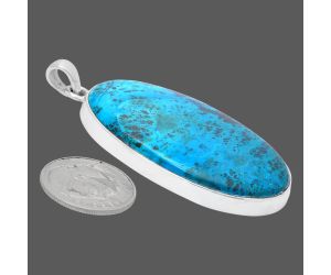 Shattuckite Pendant EXP01443 P-1001, 25x42 mm