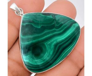 Malachite Eye Pendant EXP01446 P-1001, 34x39 mm