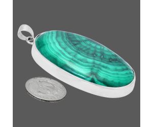 Malachite Eye Pendant EXP01447 P-1001, 29x47 mm