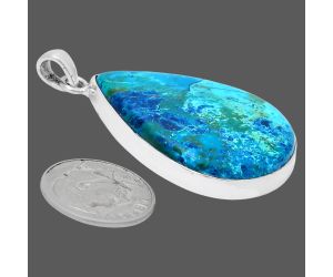 Shattuckite Pendant EXP01453 P-1001, 25x34 mm