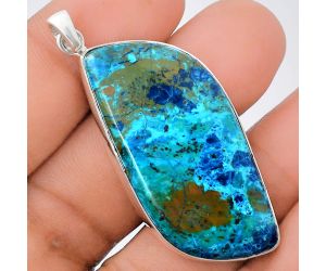 Shattuckite Pendant EXP01465 P-1001, 21x45 mm