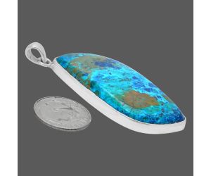 Shattuckite Pendant EXP01465 P-1001, 21x45 mm