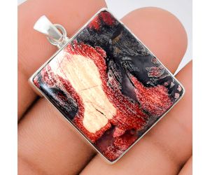 Snake Skin Jasper Pendant EXP01468 P-1001, 24x26 mm