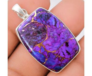 Copper Purple Turquoise Pendant EXP01470 P-1001, 21x29 mm