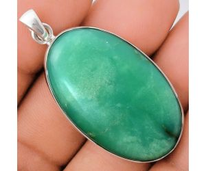 Chrysoprase Pendant EXP01479 P-1001, 22x35 mm