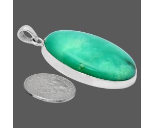 Chrysoprase Pendant EXP01479 P-1001, 22x35 mm