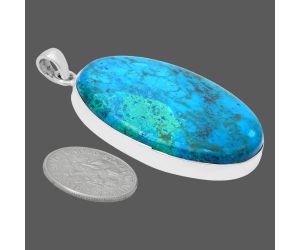 Shattuckite Pendant EXP01482 P-1001, 28x38 mm