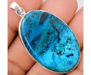 Shattuckite Pendant EXP01483 P-1001, 25x37 mm