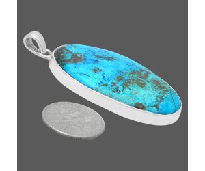 Shattuckite Pendant EXP01486 P-1001, 23x40 mm