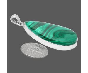 Malachite Eye Pendant EXP01491 P-1001, 20x38 mm