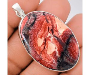 Snake Skin Jasper Pendant EXP01495 P-1001, 26x39 mm