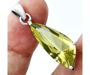 Green Gold Pendant EXP01501 P-1013, 9x24 mm