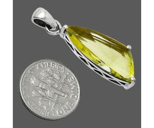 Green Gold Pendant EXP01501 P-1013, 9x24 mm