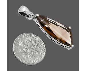 Smoky Quartz Pendant EXP01502 P-1013, 9x24 mm