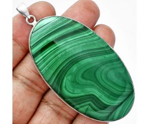 Malachite Eye Pendant EXP01504 P-1001, 34x62 mm