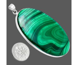 Malachite Eye Pendant EXP01504 P-1001, 34x62 mm