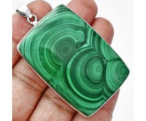 Malachite Eye Pendant EXP01505 P-1001, 34x49 mm