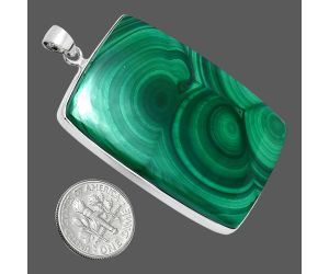 Malachite Eye Pendant EXP01505 P-1001, 34x49 mm