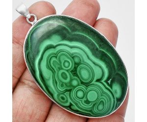 Malachite Eye Pendant EXP01506 P-1001, 38x54 mm