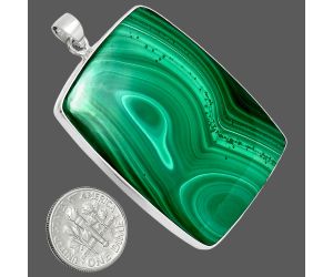 Malachite Eye Pendant EXP01508 P-1001, 35x48 mm