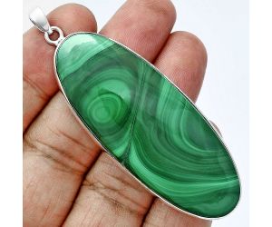 Malachite Eye Pendant EXP01509 P-1001, 24x61 mm