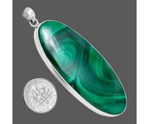 Malachite Eye Pendant EXP01509 P-1001, 24x61 mm