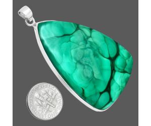 Malachite Eye Pendant EXP01511 P-1001, 34x53 mm