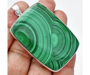 Malachite Eye Pendant EXP01512 P-1001, 34x50 mm