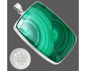 Malachite Eye Pendant EXP01512 P-1001, 34x50 mm