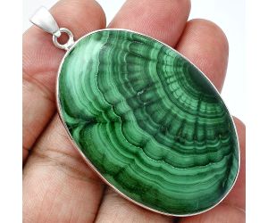 Malachite Eye Pendant EXP01513 P-1001, 33x49 mm