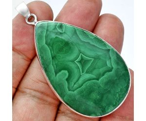 Malachite Eye Pendant EXP01515 P-1001, 30x47 mm