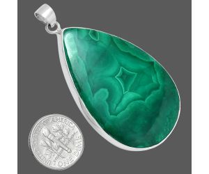 Malachite Eye Pendant EXP01515 P-1001, 30x47 mm