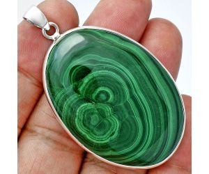 Malachite Eye Pendant EXP01516 P-1001, 32x45 mm