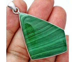 Malachite Eye Pendant EXP01519 P-1001, 38x43 mm