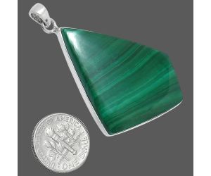 Malachite Eye Pendant EXP01519 P-1001, 38x43 mm