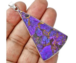 Copper Purple Turquoise Pendant EXP01520 P-1001, 33x55 mm