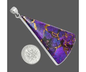 Copper Purple Turquoise Pendant EXP01520 P-1001, 33x55 mm