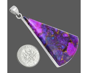 Copper Purple Turquoise Pendant EXP01522 P-1001, 29x49 mm