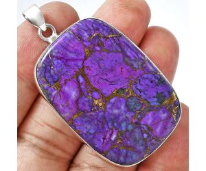 Copper Purple Turquoise Pendant EXP01523 P-1001, 29x41 mm