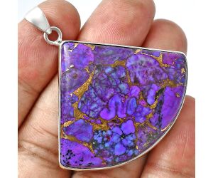 Copper Purple Turquoise Pendant EXP01524 P-1001, 35x42 mm