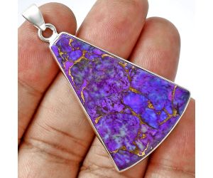 Copper Purple Turquoise Pendant EXP01525 P-1001, 28x39 mm