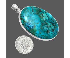 Shattuckite Pendant EXP01528 P-1001, 27x40 mm