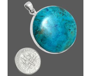 Shattuckite Pendant EXP01529 P-1001, 31x31 mm