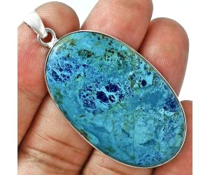 Shattuckite Pendant EXP01530 P-1001, 25x42 mm