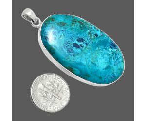 Shattuckite Pendant EXP01530 P-1001, 25x42 mm