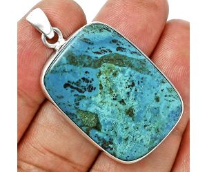 Shattuckite Pendant EXP01533 P-1001, 22x31 mm